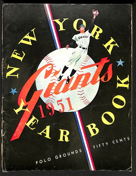 1951 Giants & 1952 Red Sox Yearbooks