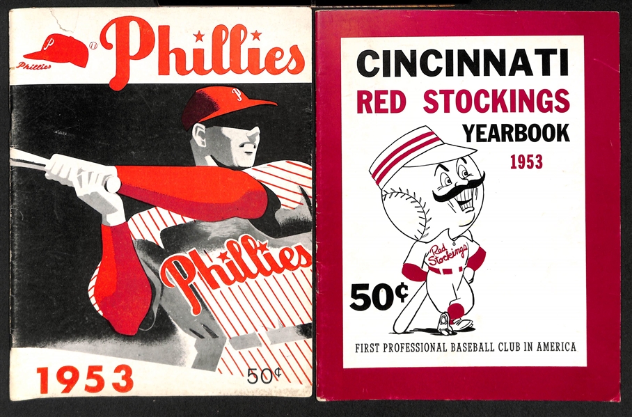 1953 Phillies & 1953 Red Stockings Yearbooks