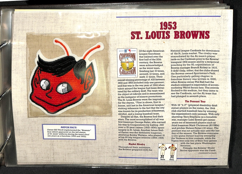 MLB 125 Years Of Baseball Patches Willabee & Ward Patch Collection