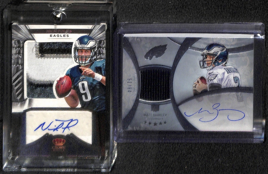 Lot Of 8 Eagles Autograph Cards w. Foles