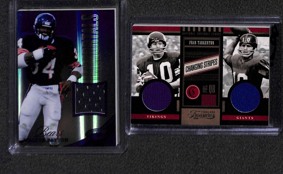 Lot Of 29 Football Relic Cards w. Emmitt Smith