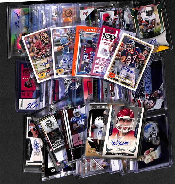 Lot Of 60 Football Autograph & Patch Cards w. Alfred Morris
