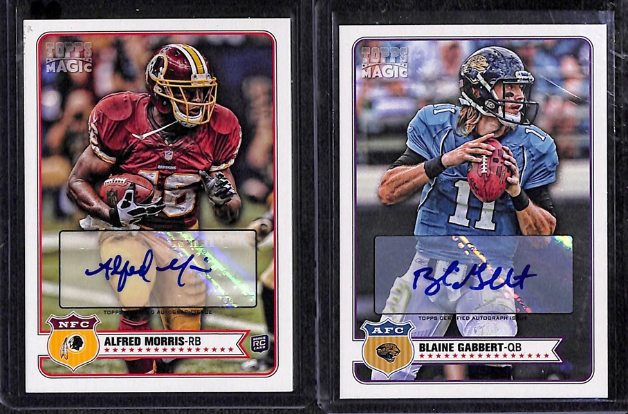 Lot Of 60 Football Autograph & Patch Cards w. Alfred Morris