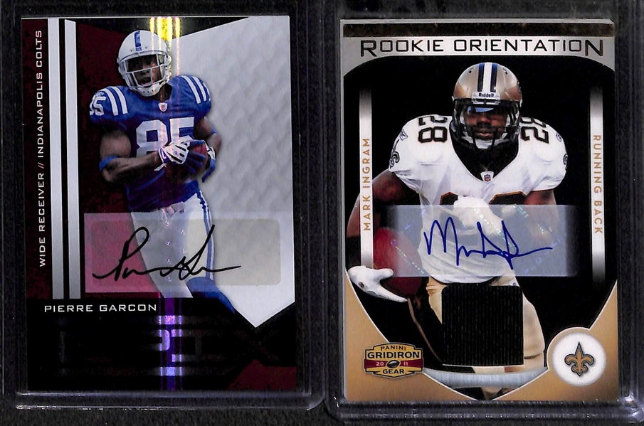 Lot Of 60 Football Autograph & Patch Cards w. Alfred Morris