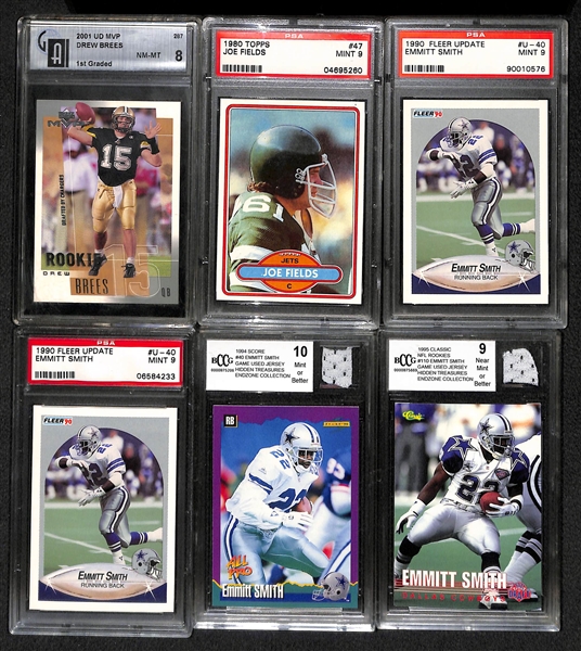 Lot Of 16 Football Auto/RC/Jersey/Star/ Cards w. Manning