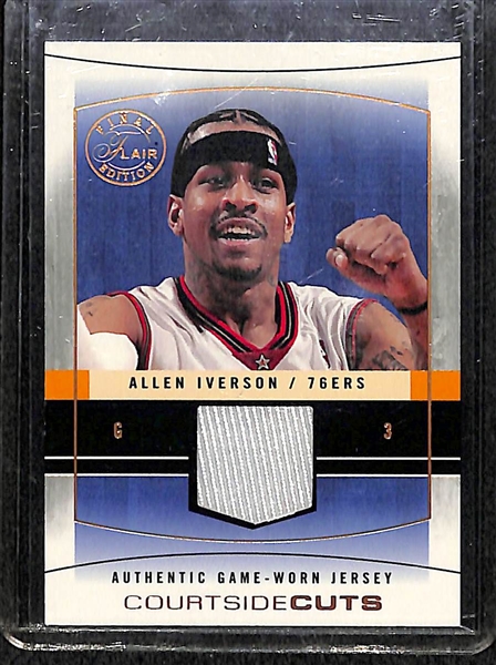 Lot Of 4 Allen Iverson Autograph & Relic Cards