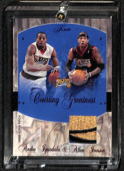 Lot Of 4 Allen Iverson Autograph & Relic Cards