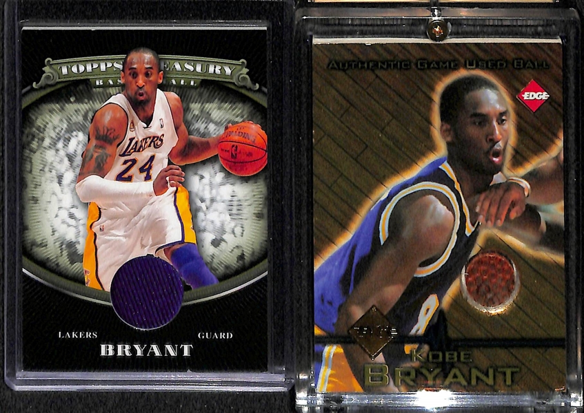 Lot Of 9 Basketball Autograph & Relic Cards w. LeBron RC Jersey