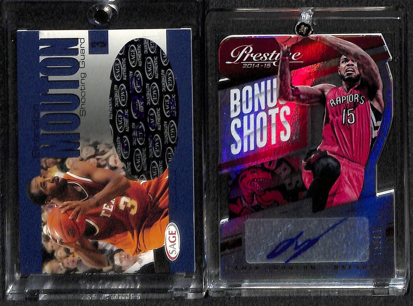 Lot Of 12 Basketball Autograph Cards w. Karl Malone