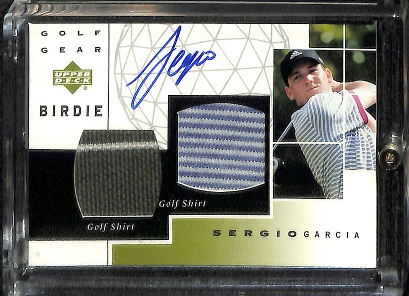 Lot Of 4 Gold Cards w. 2 Tiger Woods Relic Cards