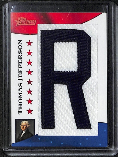 Lot Of 7 Non-Sports Relic & Autograph Cards w. JFK Sweater