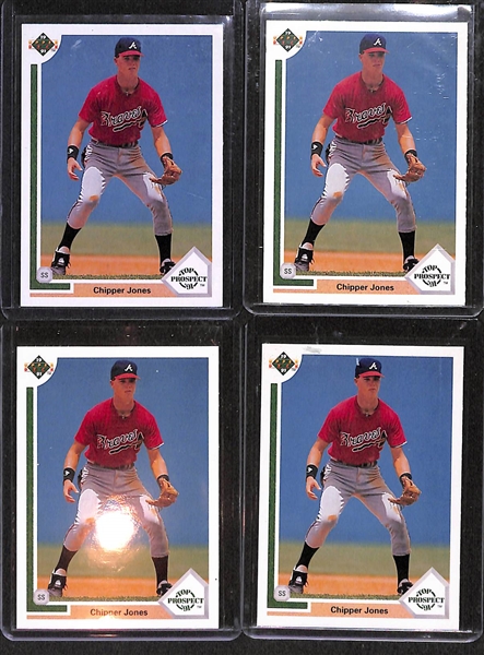 Lot Of 37 Chipper Jones Relic & Rookie Cards 