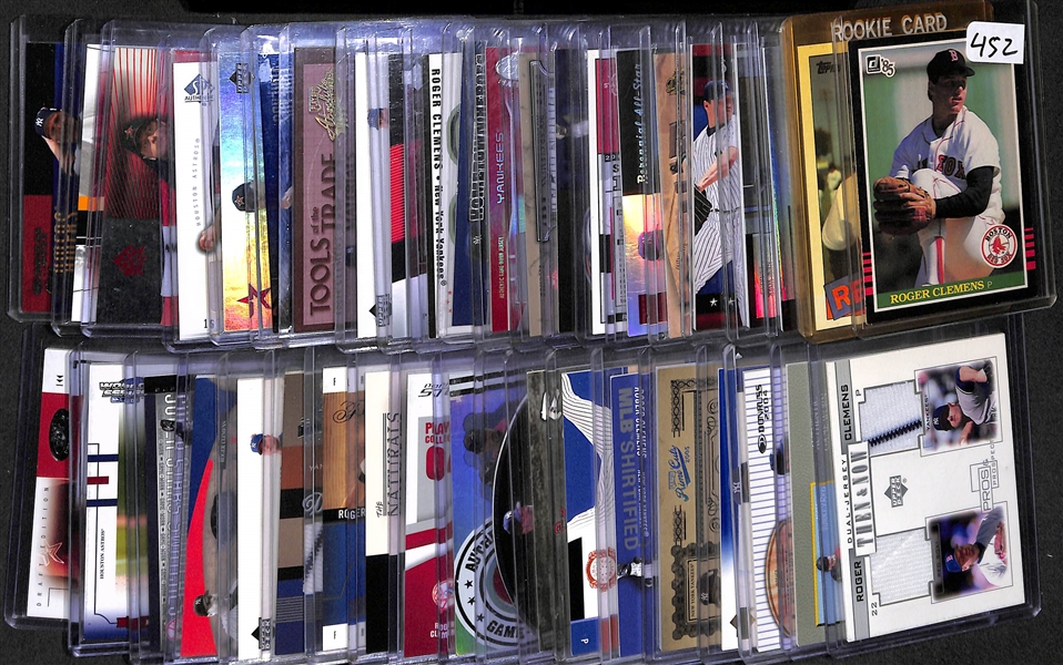 Lot Of 42 Roger Clemens Rookie & Relic Cards