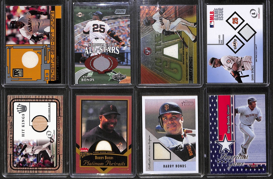 Lot Of 39 Barry Bonds Relic & Graded Cards