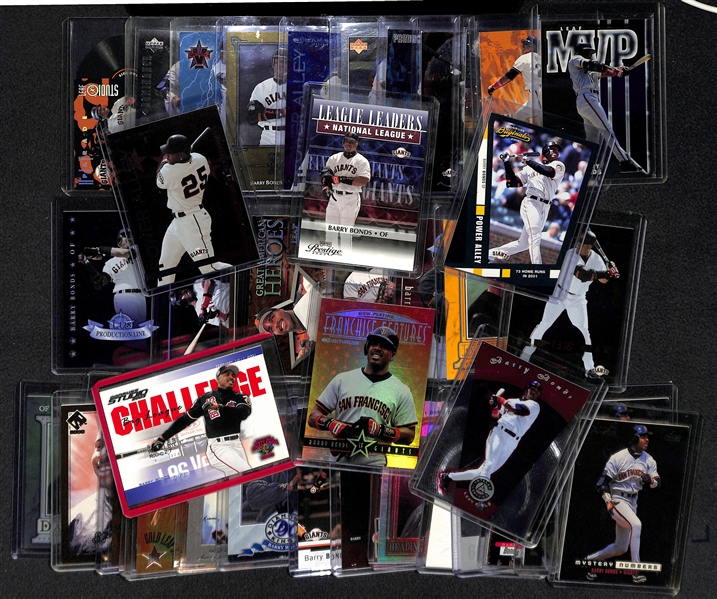 Lot Of 42 Barry Bonds Numbered Inserts & Parallel Cards