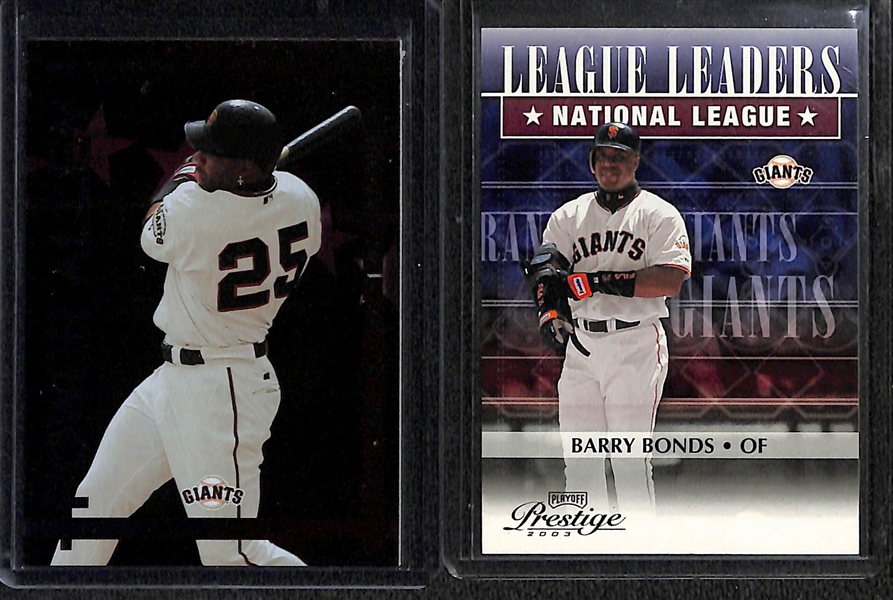 Lot Of 42 Barry Bonds Numbered Inserts & Parallel Cards