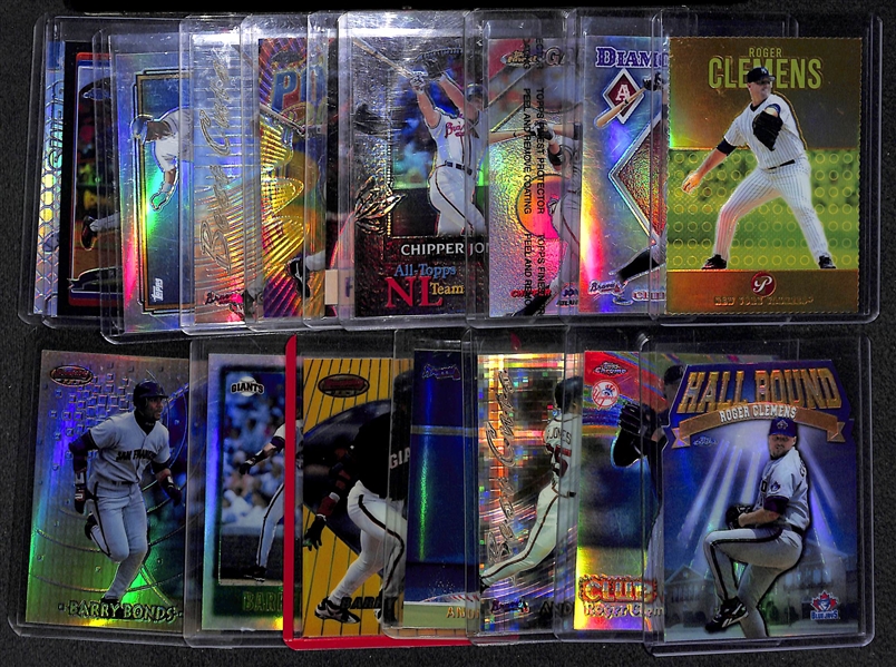 Lot Of 17 Baseball Stars Refractor Cards w. Clemens /69