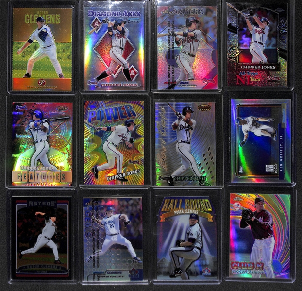 Lot Of 17 Baseball Stars Refractor Cards w. Clemens /69