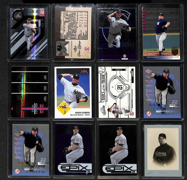 Lot Of 85 Roger Clemens Cards w. Inserts & Numbered Cards Throughout