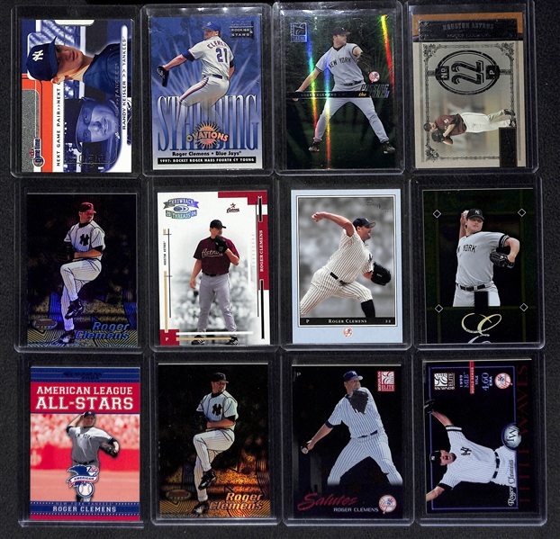 Lot Of 85 Roger Clemens Cards w. Inserts & Numbered Cards Throughout