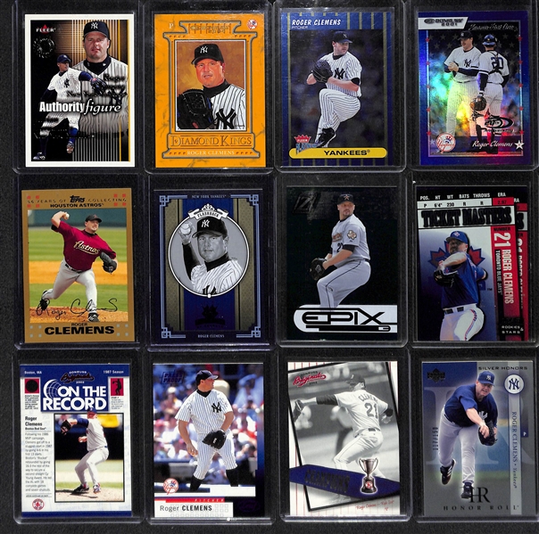 Lot Of 85 Roger Clemens Cards w. Inserts & Numbered Cards Throughout
