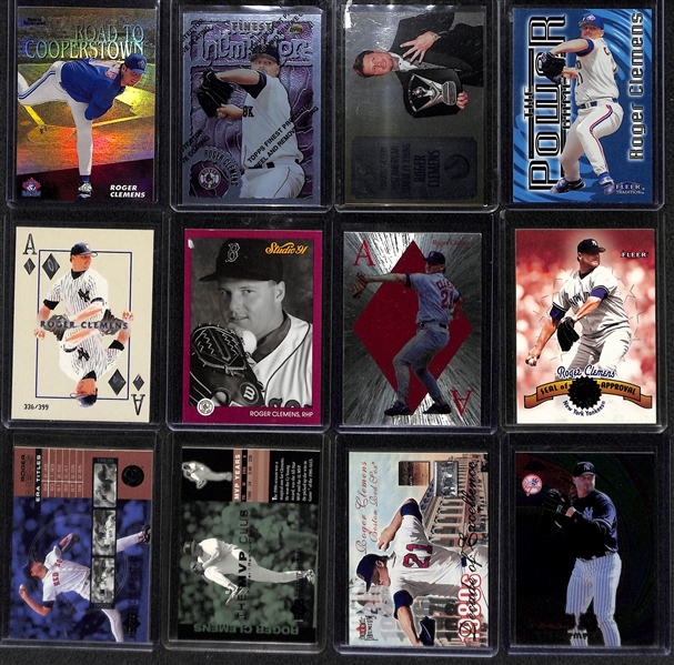 Lot Of 85 Roger Clemens Cards w. Inserts & Numbered Cards Throughout