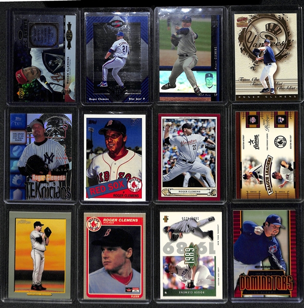 Lot Of 85 Roger Clemens Cards w. Inserts & Numbered Cards Throughout