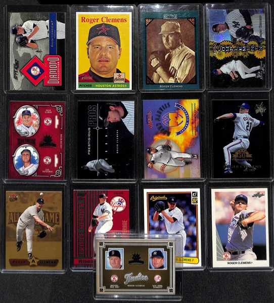 Lot Of 85 Roger Clemens Cards w. Inserts & Numbered Cards Throughout