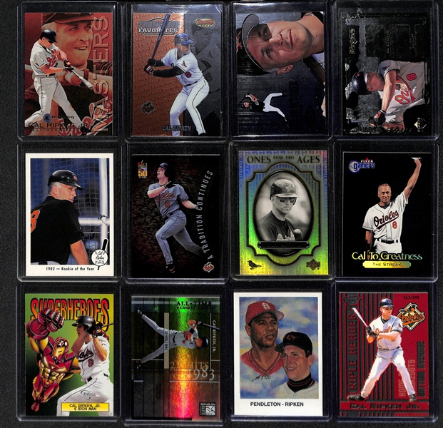 Lot Of 180 Cal Ripken Jr Cards w/ Inserts