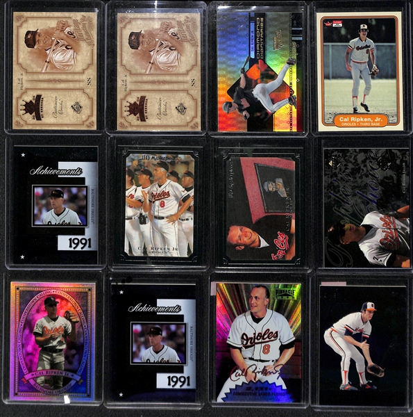 Lot Of 180 Cal Ripken Jr Cards w/ Inserts