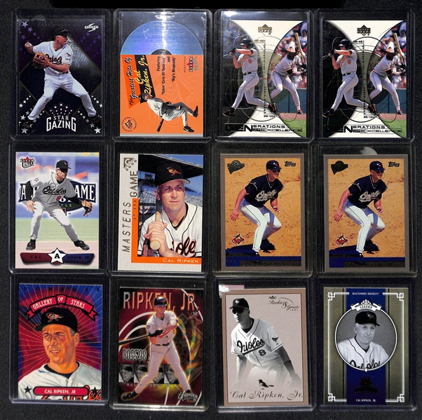 Lot Of 180 Cal Ripken Jr Cards w/ Inserts