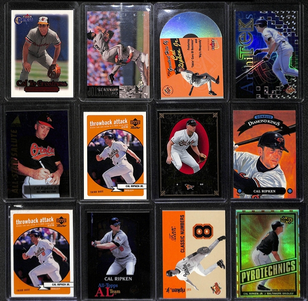 Lot Of 180 Cal Ripken Jr Cards w/ Inserts