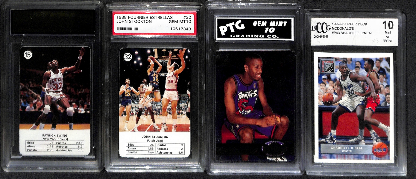 Lot Of 29 Basketball Graded & Numbered Cards w. West Auto