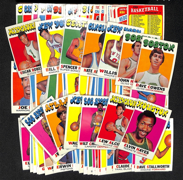 1971-72 Topps Basketball First Series Complete 144 Card Set - NM to Mint Right From Vending Boxes!