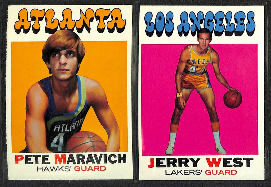 1971-72 Topps Basketball First Series Complete 144 Card Set - NM to Mint Right From Vending Boxes!