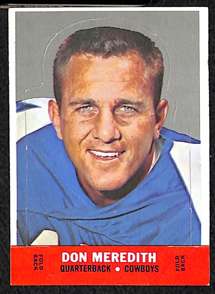 1968 Topps Football Stand-Up Card Set w. Namath