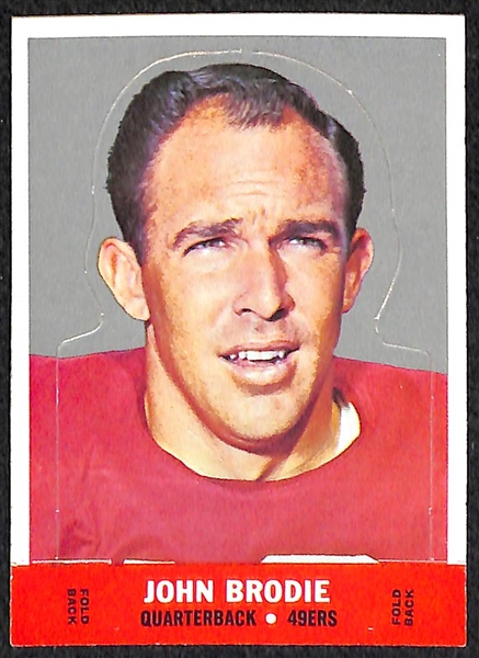 1968 Topps Football Stand-Up Card Set w. Namath