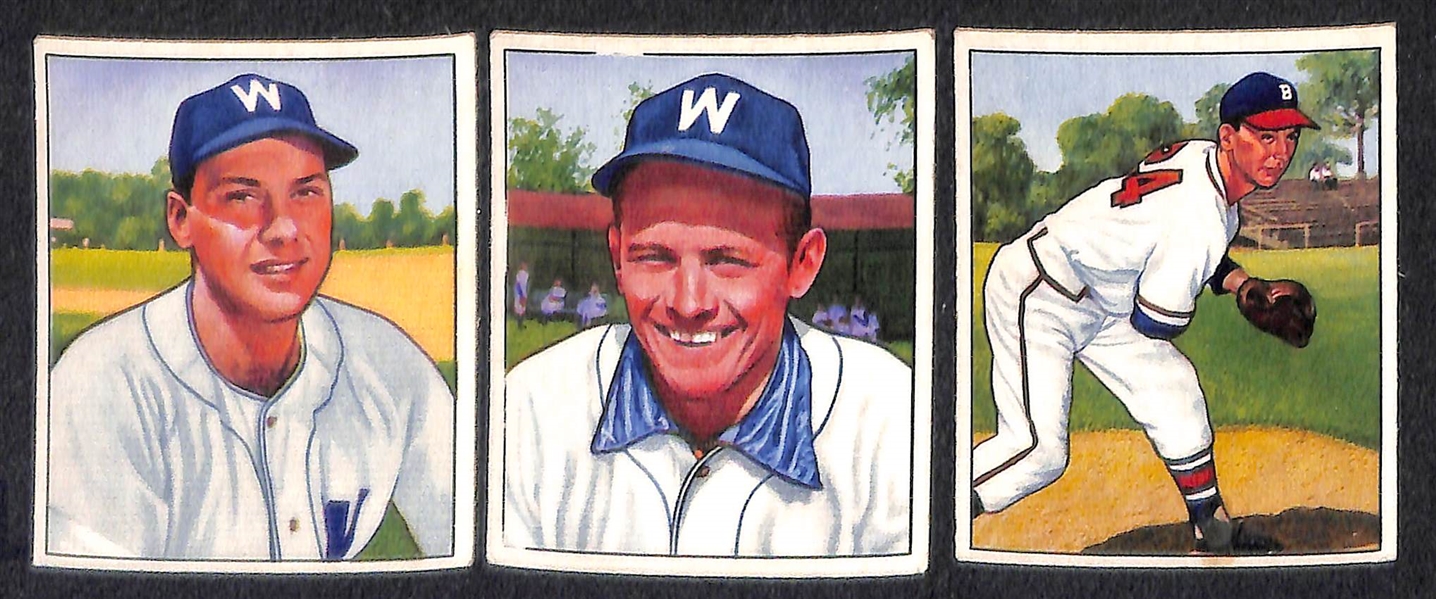 Lot of 60 Different 1950 Bowman Baseball Cards