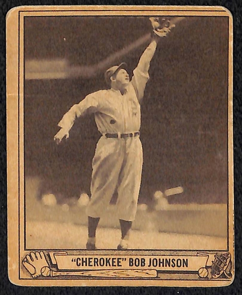 Lot of 13 Different 1940 Play Ball Cards w. Charlie Gehringer