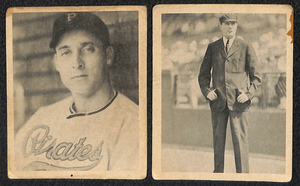 Lot of 17 Vintage Cards from 1933-1949 - Goudey, Play Ball, Bowman w. Pepper Martin