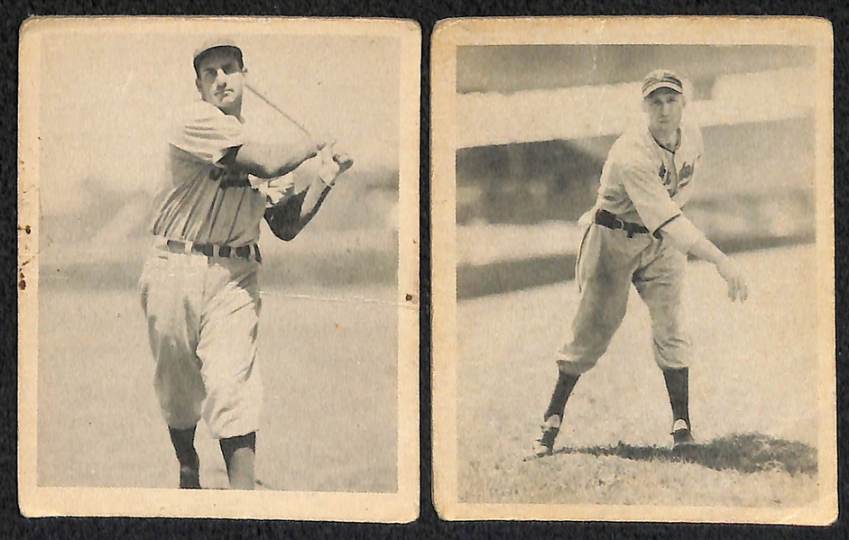 Lot of 17 Vintage Cards from 1933-1949 - Goudey, Play Ball, Bowman w. Pepper Martin