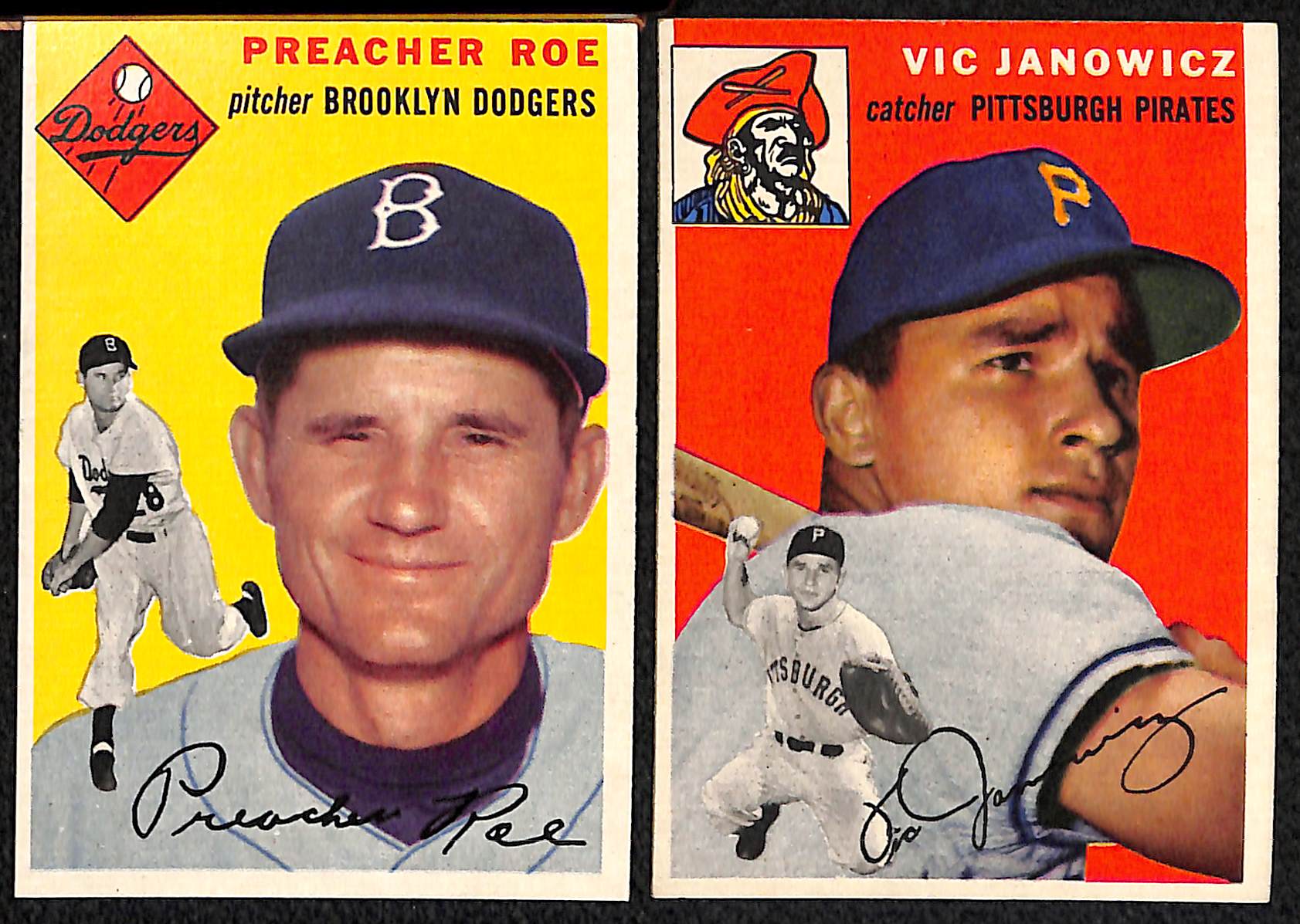 Lot Detail - Lot of 39 - 1954 Topps Baseball Cards w. Richie Ashburn