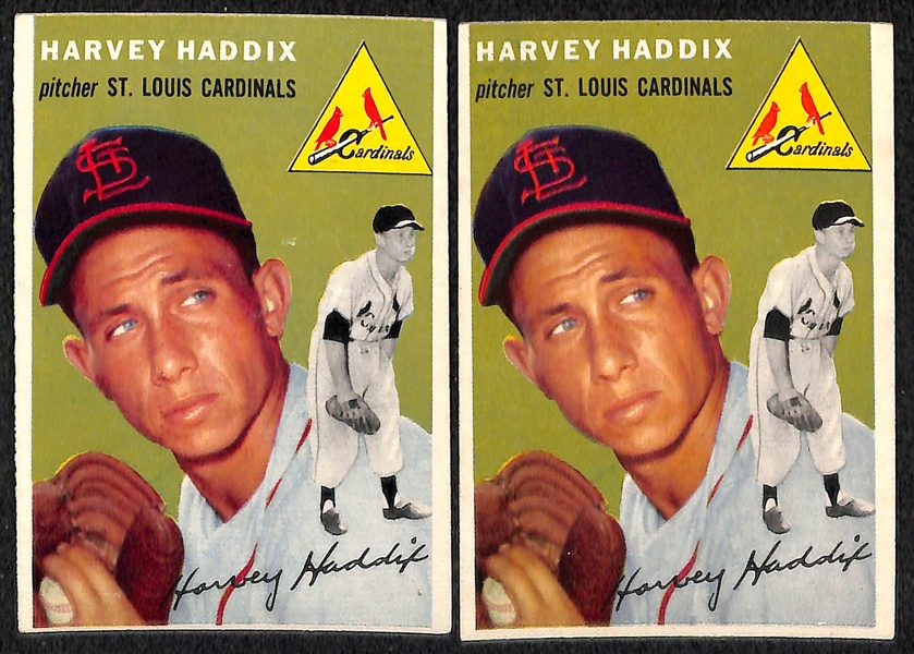 Lot of 39 - 1954 Topps Baseball Cards w. Richie Ashburn