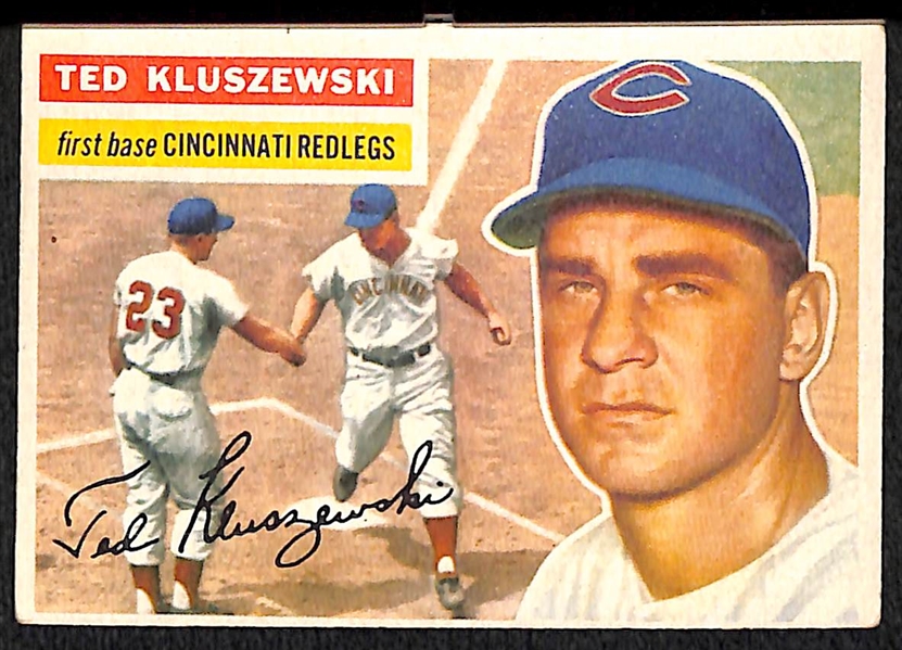 Lot of 31- 1956 Topps Baseball Cards w. Ted Kluszewski