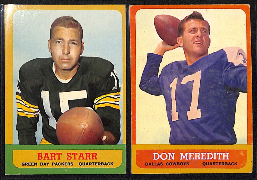Lot of 90 1963 Topps Football Cards w. Jim Brown
