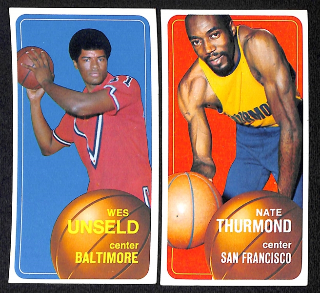 Lot of 400+ Assorted 1970-71 Topps Basketball Cards w. Original Wax Box (Empty)