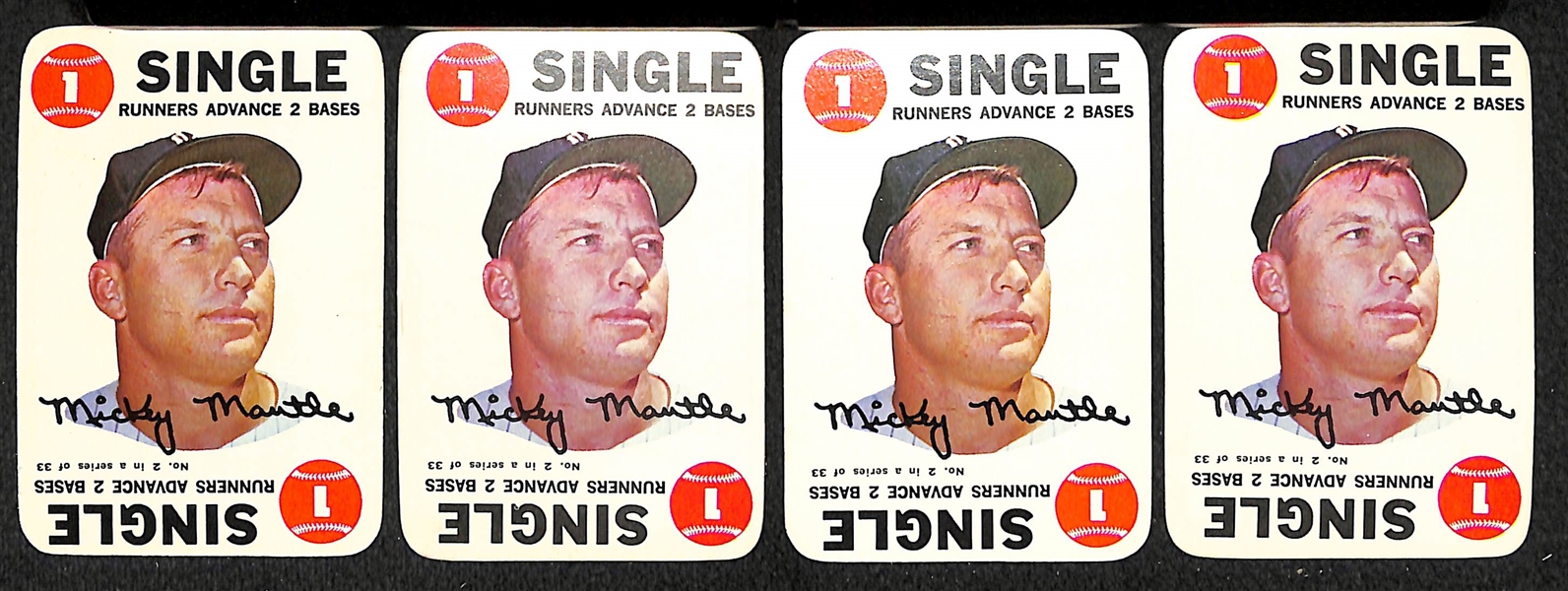 Lot of 200+ Assorted Cards of 1968 Topps Game Cards w. a 1968 Topps Third Series Empty Wax Box