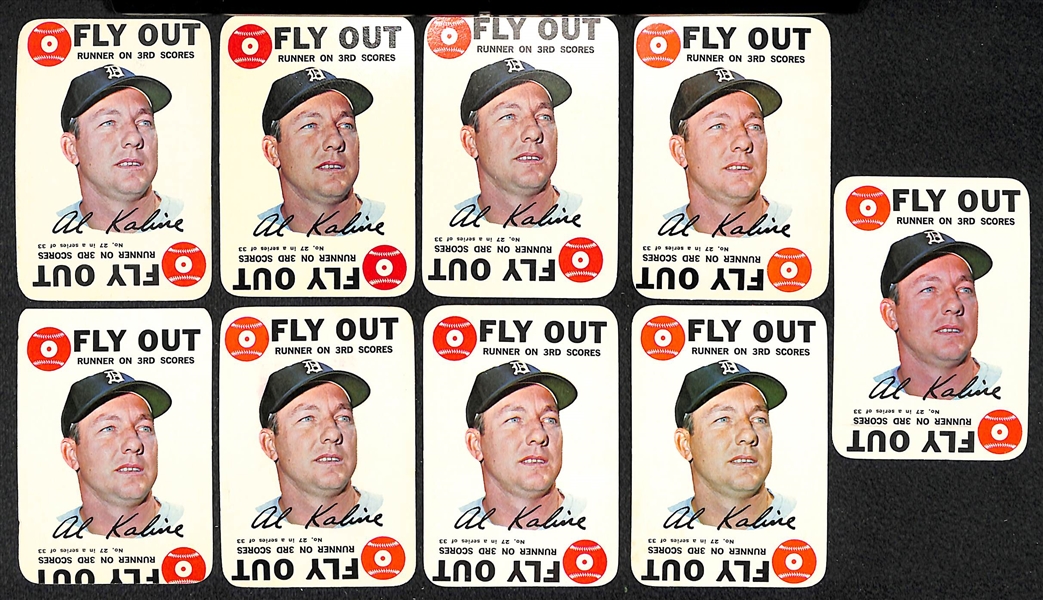 Lot of 200+ Assorted Cards of 1968 Topps Game Cards w. a 1968 Topps Third Series Empty Wax Box