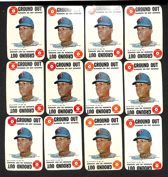 Lot of 200+ Assorted Cards of 1968 Topps Game Cards w. a 1968 Topps Third Series Empty Wax Box