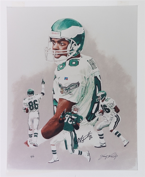 Lot Of 3 Eagles Signed 16 x 20 Prints w. Walker